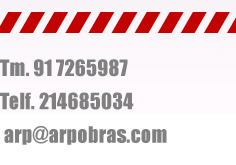 Contactos da ARP Obras, oraçamentos para remodelações, restauros e empreitadas